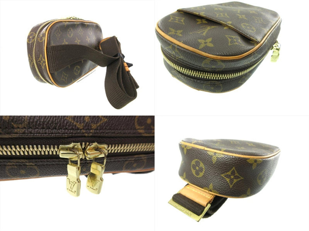 Louis Vuitton Bag Body Belt Gange Brown Pochette Handbag Bum Crossbody Shoulder